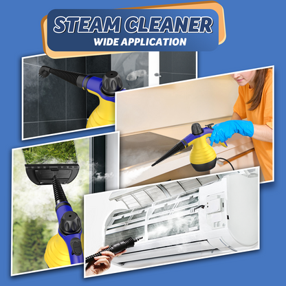 ASSCA Handdampfreiniger, tragbare Dampfreiniger, Dampfreiniger Handheld, kommt mit 9-teiligem Zubehör für die Fleckenentfernung auf mehreren Oberflächen, perfekt für die Fleckenentfernung, Auto, Sofa, Badezimmer, Fenster 